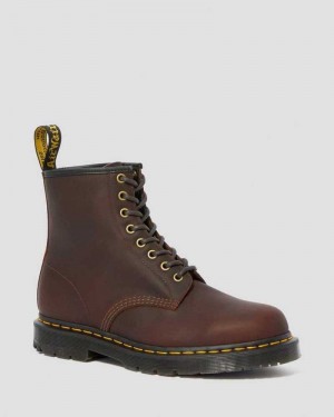 Dr Martens 1460 DM's Wintergrip Blonder Up Boots Vinterstøvler Dame Cocoa Snowplow | KUCQN4203