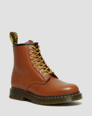 Dr Martens 1460 DM's Wintergrip Lær Blonder Up Boots Vinterstøvler Dame Brune | JSLQA8527