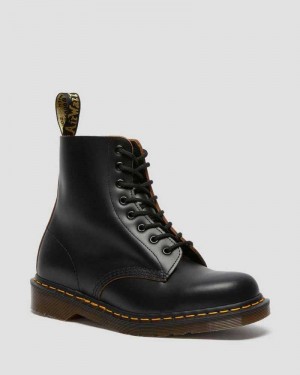 Dr Martens 1460 Vintage Blonder Up Boots Støvler Dame Svarte | ZXFCV3479