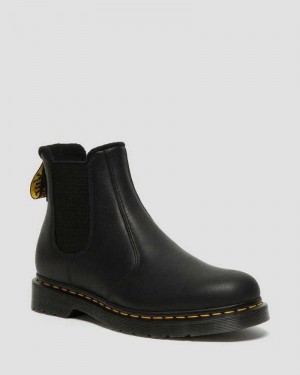Dr Martens 2976 Warmwair Lær Chelsea Boots Chelsea Støvler Herre Svarte | NMCWJ8539