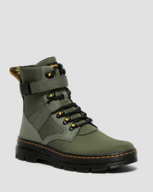 Dr Martens Combs Tech II Poly Vanlige Boots Fritidsstøvler Herre Khaki Grønn | JRVOT3409