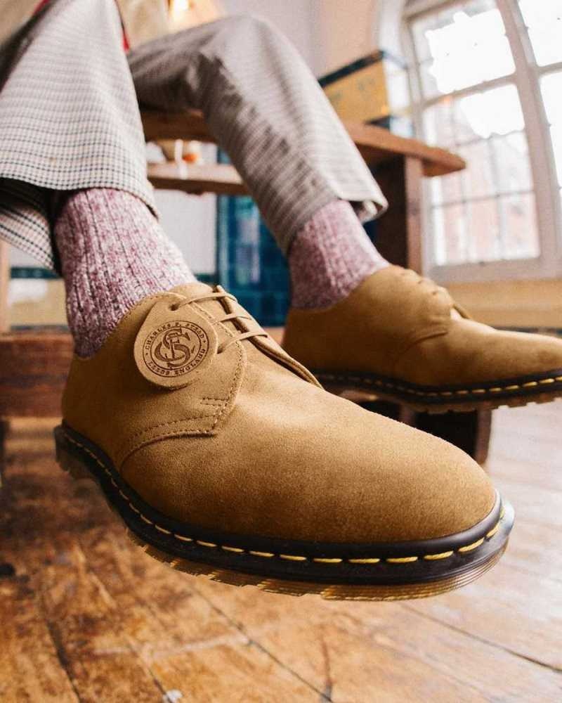 Tilbud Pa Dr Martens Made In England Archie II Semsket Skinn Oxford Shoes Dame Morke Brune